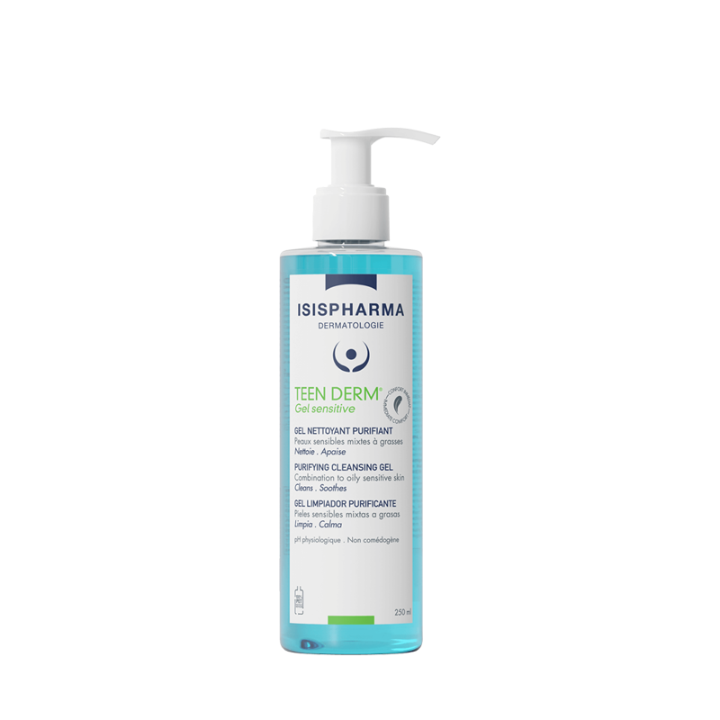 Gel sensitive Teen Derm 250ml Isispharma