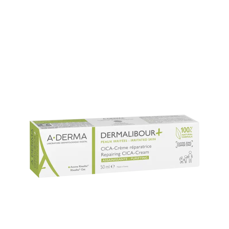DERMALIBOUR+ CICA-Crème réparatrice assainissante A-DERMA 50ml