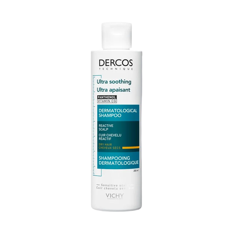 DERCOS SHAMPOOING ULTRA-APAISANT - CHEVEUX SECS OU COLORÉS-200ml