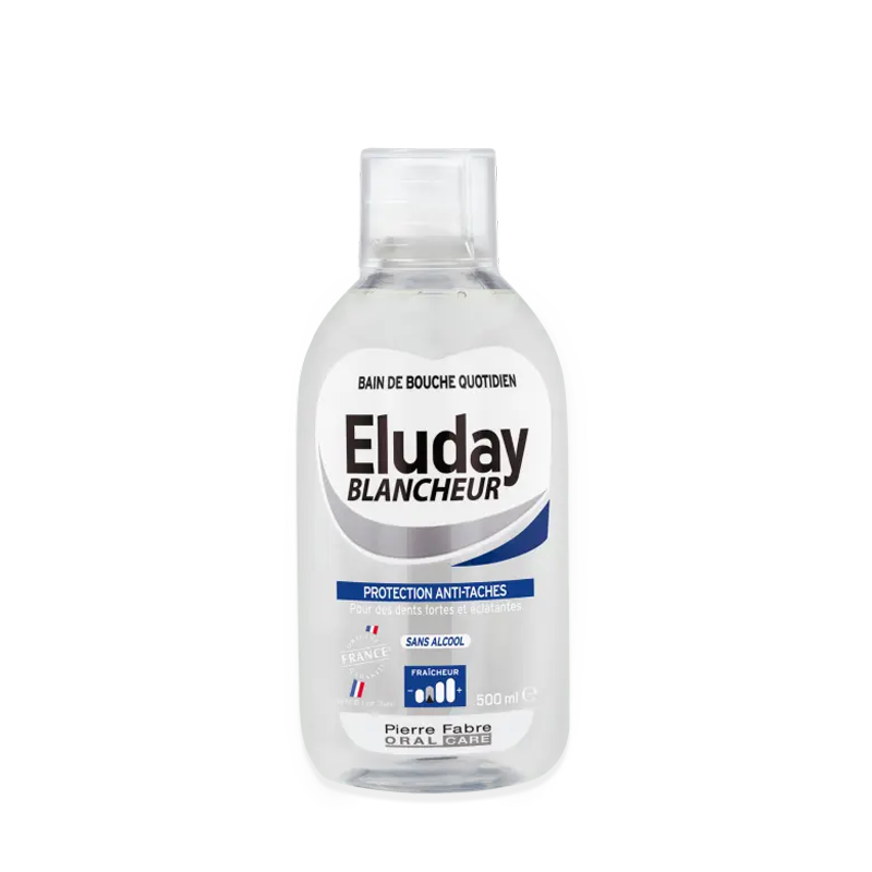 Bain de bouche quotidien blancheur Eluday Blancheur 500ml