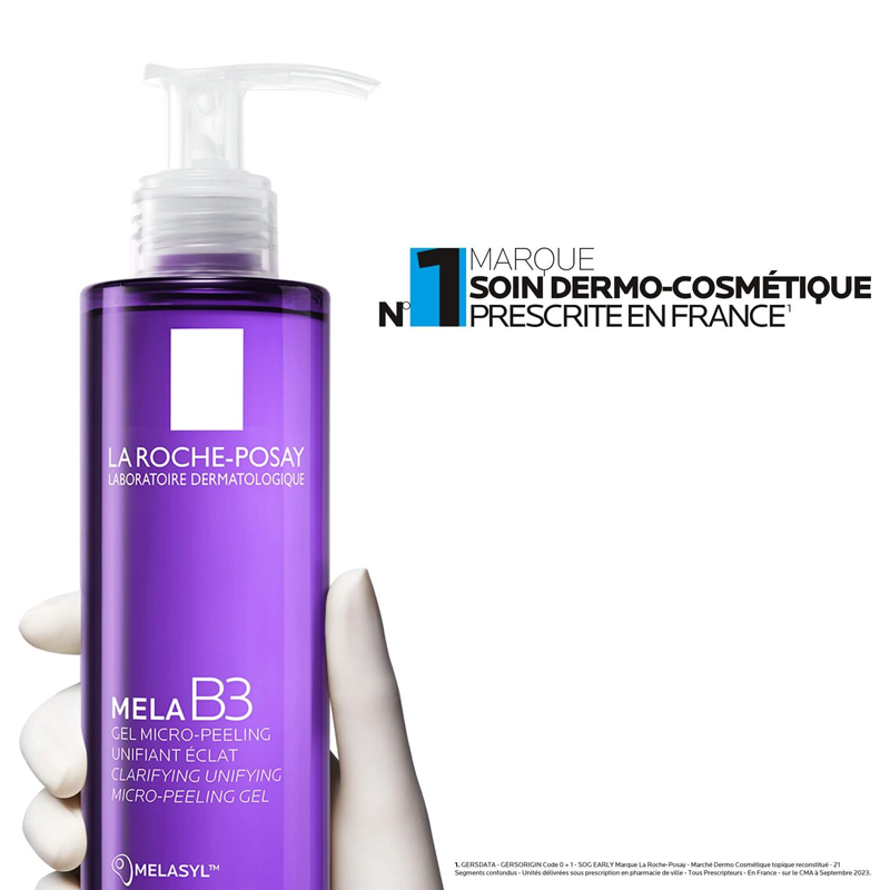 LA0182B MELA B3 - Gel Micro-peeling Unifiant Eclat Visage, 200ml