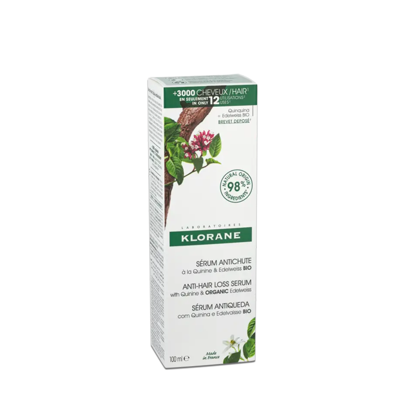 Sérum à la Quinine & Edelweiss BIO antichute Klorane 100ml